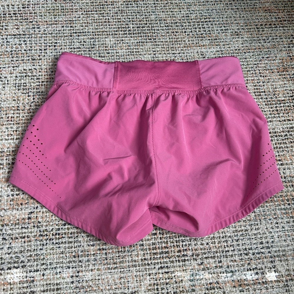 Under Armour Women's Pink Athletic Shorts - Picture 3 of 3